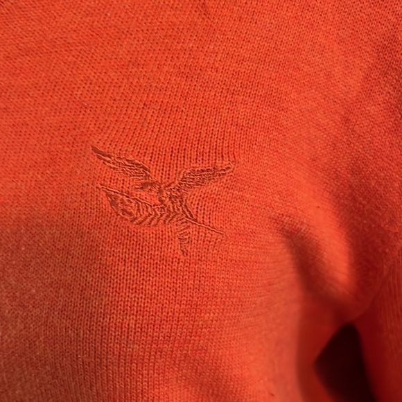 American Living 100% Pima cotton v neck long sleeve sweater.  Unisex Size small - Picture 3 of 6